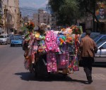A street vendor with his cart. Shyah, Beirut