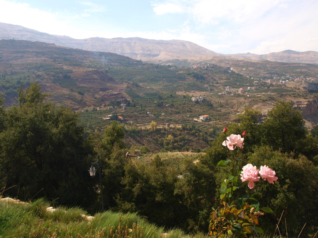 The hills outside the Khalil Gibran museum in Bsharre, Lebanon.